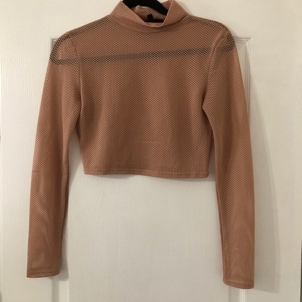 Missguided X Carli Bybel mesh crop top